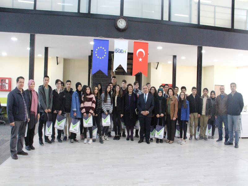 SİVAS İŞGEM, Sivas Bilişim Teknolojileri Mesleki ve Teknik Anadolu Lisesi yetkilileri ve öğrencileri ile bir araya geldi