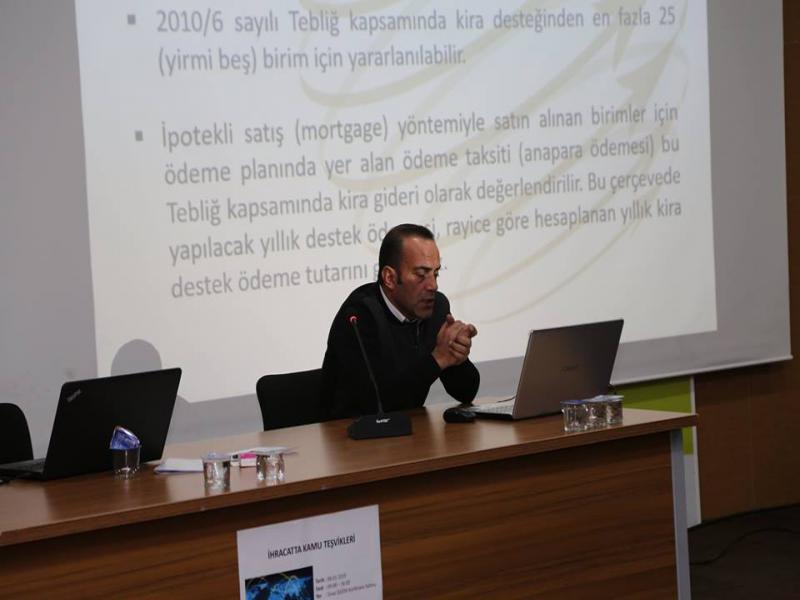 İhracatta Kamu Teşvikleri Bilgilendirme Toplantısı Yapıldı