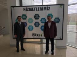 Gençlik ve Spor İl Müdürü Erdoğan Tunç genel müdürümüz Cem Salihoğlu'nu ziyaret etti.