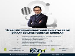 Sözleşme uzmanı Engin Daşli tarafından verilecek sözleşme hazırlama ile ilgili seminere katılmak isteyen herkes davetlidir.