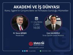 Genel Müdürümüz Cem Salihoğlu, 11 Haziran 2021 Cuma Günü Saat 16:00’da SİVAS FM'e Konuk Oluyor...