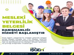 Mesleki Yeterlilik Belgesi Danışmanlığı Hizmeti Başlamıştır.