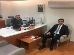Genel Müdürümüz Cem Salihoğlu, Akbank Şube Müdürü Dinçer Keleş'i ziyaret etti.