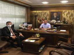Genel Müdürümüz Cem Salihoğlu, Esnaf ve Sanatkarlar Kredi Kefalet Kooperatifi Müdürü Mesut Dursun'u ziyaret etti.